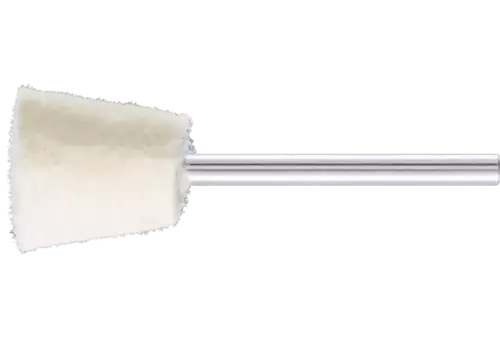 Twarde filcowe trzpienie polerskie o kształcie kątowym Ø 15 × 15 mm trzpień Ø 3 mm 1