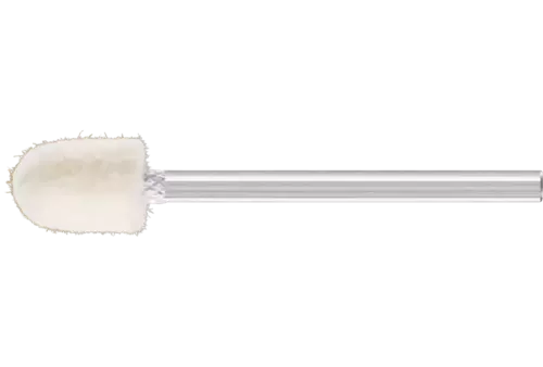 Średnio twarde filcowe trzpienie polerskie o kształcie kulisto-walcowym Ø 8 × 12 mm trzpień Ø 3 mm 1