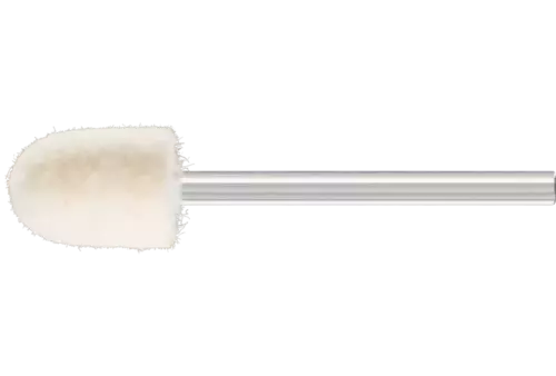 Średnio twarde filcowe trzpienie polerskie o kształcie kulisto-walcowym FK WRC Ø 10 × 14 mm trzpień Ø 3 mm 1