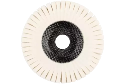 Twarde filcowe ściernice listkowe FFS Ø 125 mm otwór 22,23 mm do prac polerskich szlifierką kątową 1