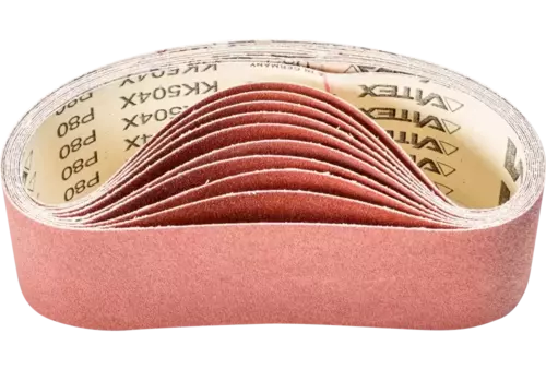 Taśma ścierna BA Korund 75 × 533 mm A80 do uniwersalnego zastosowania ze szlifierką taśmową 1