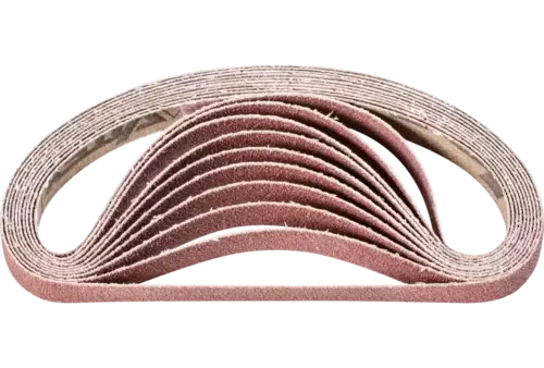 Taśma ścierna BA Korund 10 × 330 mm A80 do uniwersalnego zastosowania ze szlifierką taśmową 1
