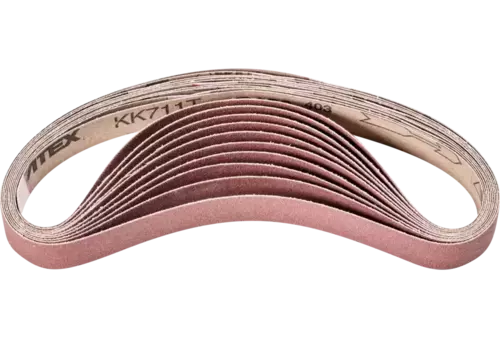 Taśma ścierna BA Korund 20 × 520 mm A120 do uniwersalnego zastosowania ze szlifierką taśmową 1