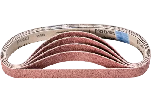 Taśma ścierna BA Korund 25 × 480 mm A40 do uniwersalnego zastosowania ze szlifierką taśmową 1