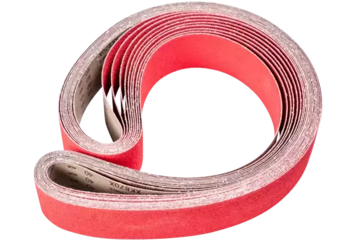 Taśma ścierna z ziarnem ceramicznym BA 75 × 2000 mm CO-COOL40 do szlifowania stali nierdzewnej szlifierką taśmową 1