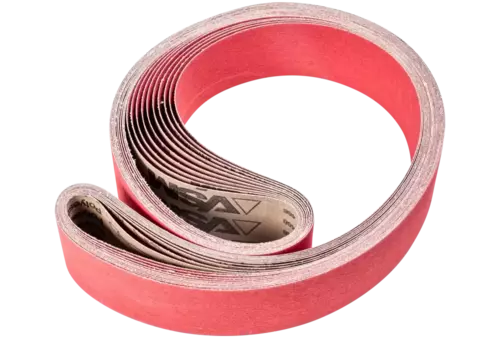 Taśma ścierna z ziarnem ceramicznym BA 75 × 2000 mm CO-COOL120 do szlifowania stali nierdzewnej szlifierką taśmową 1