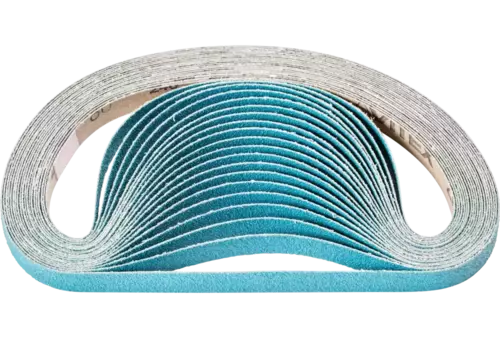 Taśma ścierna cyrkon BA 12 × 520 mm Z80 do szlifu zgrubnego za pomocą szlifierki taśmowej 1
