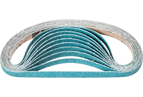 Taśma ścierna cyrkon BA 12 × 520 mm Z40 do szlifu zgrubnego za pomocą szlifierki taśmowej 1