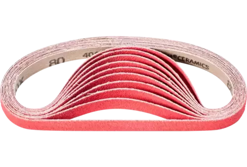 Taśma ścierna z ziarnem ceramicznym BA 13 × 457 mm CO-COOL80 do szlifowania stali nierdzewnej szlifierką taśmową 1