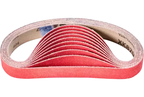 Taśma ścierna z ziarnem ceramicznym BA 25 × 480 mm CO-COOL80 do szlifowania stali nierdzewnej szlifierką taśmową 1