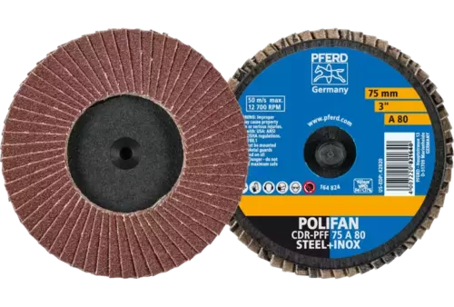 COMBIDISC Mini-POLIFAN Korund CDR Ø 75 mm A80 do zastosowań uniwersalnych 1
