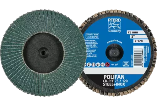 COMBIDISC Zirkon Mini-POLIFAN CDR Ø 75 mm Z120 do stali hartowanej 1