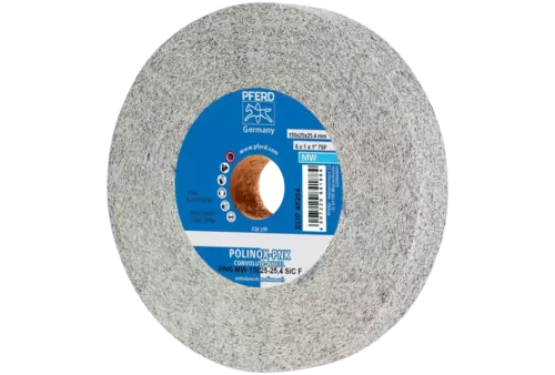 Krążek z nawiniętą włókniną POLINOX PNK Ø 150 × 25 mm do otworu Ø 25,4 mm średnio miękki SIC drobnoziarnisty... 1
