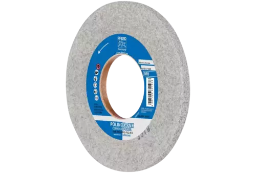 Krążek z nawiniętą włókniną POLINOX PNK Ø 200 × 13 mm do otworu Ø 76,2 mm średnio twardy A gruboziarnisty do wykańczania 1