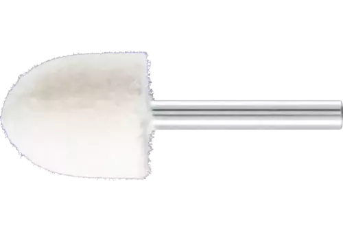 Średnio twarde filcowe trzpienie polerskie o kształcie ostrostożkowym Ø 25 × 30 mm trzpień Ø 6 mm 1