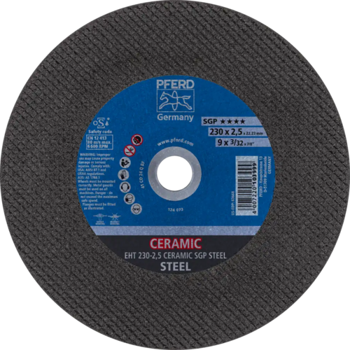 Tarcza do cięcia metalu 230x2,5x22,23 CERAMIC SGP STEEL płaska Pferd 61323025 1