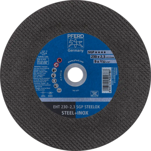 Tarcza do cięcia metalu 230x2,3x22,23 SGP STEELOX płaska Pferd 61328712 1