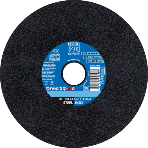 Tarcza do cięcia metalu 150x1,6x22,23 SGP STEELOX płaska Pferd 61342164 1