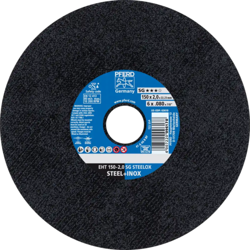 Tarcza do cięcia metalu 150x2x22,23 SG STEELOX płaska Pferd 61342400 1