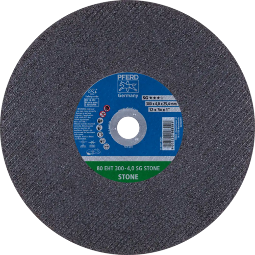 Tarcza do cięcia betonu 300x4x25,4 SG STONE płaska Pferd 61629325 1