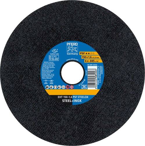 Tarcza do cięcia metalu 150x1,6x22,23 PSF STEELOX płaska Pferd 61724121 1