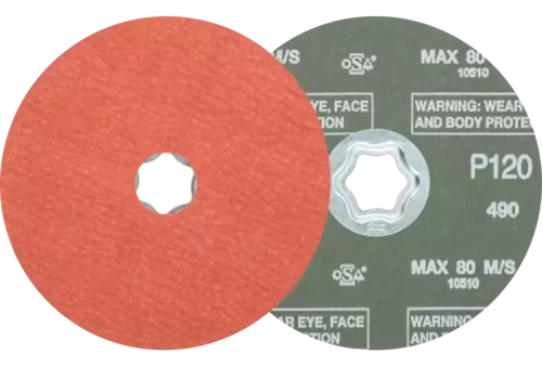 Tarcza fibrowa COMBICLICK korund Ø 125 mm A-COOL120 do stali szlachetnej 1