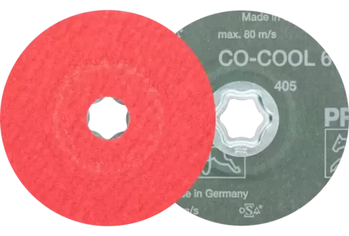 Tarcza fibrowa z ziarnem ceramicznym COMBICLICK Ø 115 mm CO-COOL60 do stali szlachetnej 1