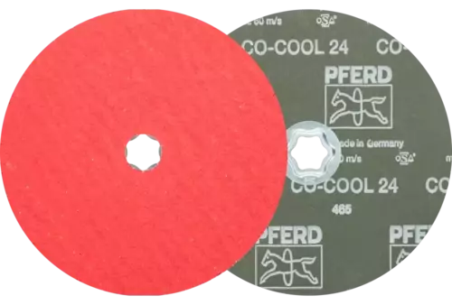 Tarcza fibrowa z ziarnem ceramicznym COMBICLICK Ø 180 mm CO-COOL24 do stali szlachetnej 1
