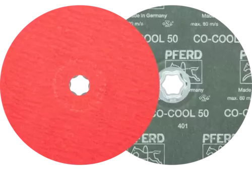 Tarcza fibrowa z ziarnem ceramicznym COMBICLICK Ø 180 mm CO-COOL50 do stali szlachetnej 1