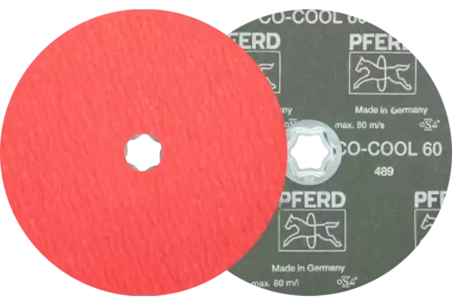 Tarcza fibrowa z ziarnem ceramicznym COMBICLICK Ø 180 mm CO-COOL60 do stali szlachetnej 1