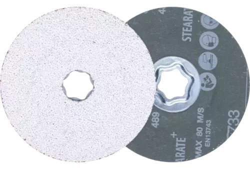 Tarcza fibrowa z ziarnem ceramicznym COMBICLICK Ø115 mm CO-ALU36 do miękkich metali nieżelaznych 1