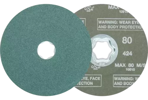 Tarcza włókninowa cyrkon COMBICLICK Ø115 mm Z80 do szlifu zgrubnego na stali 1