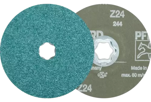 Tarcza włókninowa cyrkon COMBICLICK Ø 125 mm Z24 do szlifu zgrubnego na stali 1