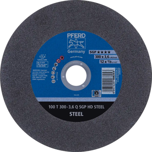 Tarcza do cięcia metalu 300x3,5x40 SGP HD STEEL średnio twarda płaska Pferd 66323140 1