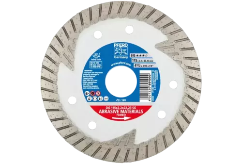 Diamentowa ściernica do przecinania DG 115 x 2,2 x 22,23 mm SG do cięcia kamienia/betonu, wysoka jakość cięcia 1