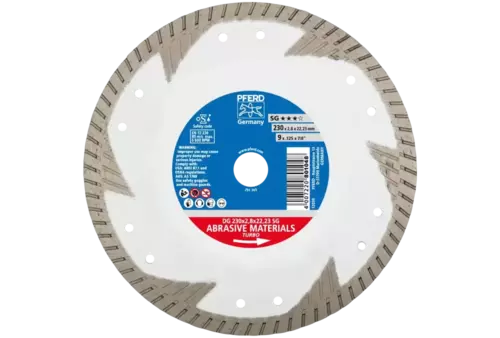 Diamentowa ściernica do przecinania DG 230 × 2,8 × 22,23 mm SG do cięcia kamienia/betonu, wysoka jakość cięcia 1