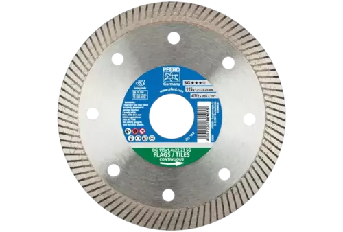 Diamentowa ściernica do przecinania DG FL 115 x 1,4 x 22,23 mm SG do cięcia glazury, wysoka jakość cięcia 1