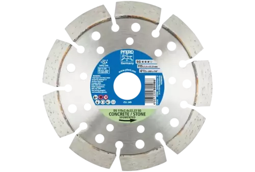 Diamentowa ściernica do przecinania DS 115 x 2,4 x 22,23 mm SG do szybkiego cięcia kamienia i betonu 1