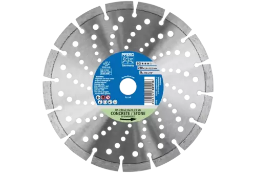 Diamentowa ściernica do przecinania DS 230 × 2,8 × 22,23 mm SG do szybkiego cięcia kamienia i betonu 1
