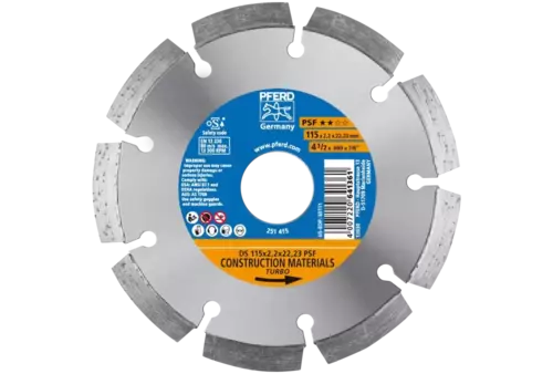 Diamentowa ściernica do przecinania DS 115 × 2,2 × 22,23 mm PSF do szybkiego cięcia kamienia i betonu 1