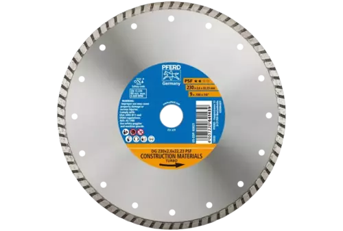 Diamentowa ściernica do przecinania DG 230 × 2,6 × 22,23 mm PSF do cięcia kamienia/betonu, wysoka jakość cięcia 1