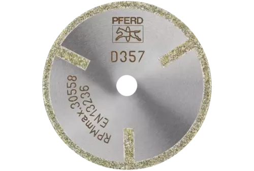 Diamentowa ściernica do przecinania D1A1R 50 × 2,0 × 10,0 mm D357 (zgrubna) z segmentem ochronnym do TWS/CFRP 1