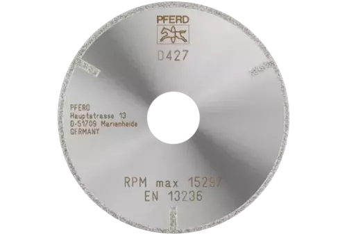Diamentowa ściernica do przecinania D1A1R 100 x 2,0 x 22,23 mm D427 (zgrubna) z segmentem ochronnym do TWS/CFRP 1