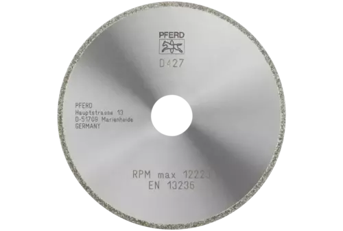 Diamentowa ściernica do przecinania D1A1R 125 × 2,0 × 22,23 mm D427 (zgrubna) okładzina ciągła do TWS/CFRP 1