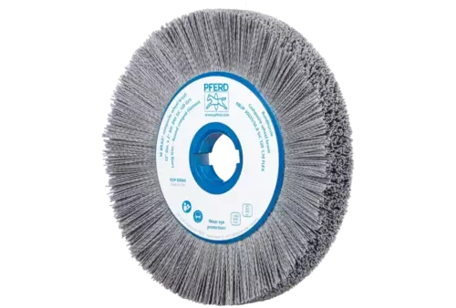 SZCZOTKI KOMPOZYTOWE tarczowe FLEX RBUP Ø 300 × 25 × 50,8 mm włókno SiC do otworu Ø 1,10 mm, ziarno 120, stacjonarne 1