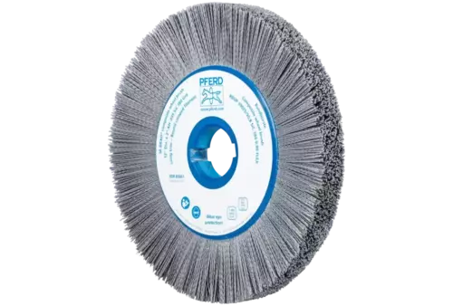 SZCZOTKI KOMPOZYTOWE tarczowe FLEX RBUP Ø 300 × 25 × 50,8 mm włókno SiC do otworu Ø 0,90 mm, ziarno 180, stacjonarne 1