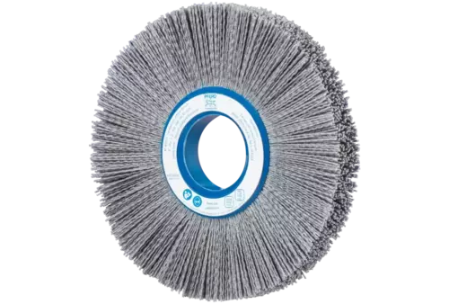 SZCZOTKI KOMPOZYTOWE tarczowe FLEX RBUP Ø 200 x 25 x 50,8 mm włókno SiC do otworu Ø 1,00 mm, ziarno 80, stacjonarne 1