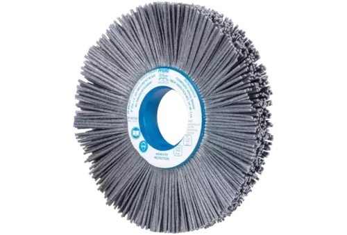 SZCZOTKI KOMPOZYTOWE tarczowe FLEX RBUP Ø 200 x 25 x 50,8 mm włókno SiC do otworu Ø 1,14 mm, ziarno 80, stacjonarne 1