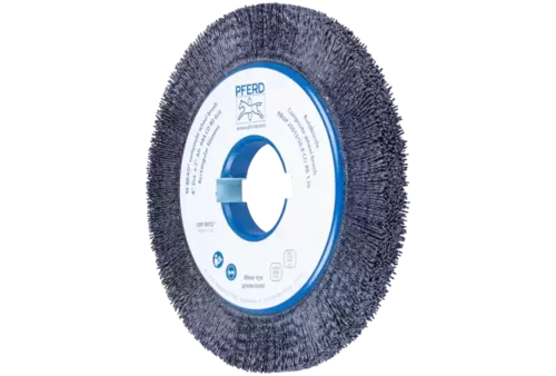 SZCZOTKI KOMPOZYTOWE tarczowe RBUP Ø 200 × 13 × 50,8 mm włókno ceramiczne do otworu Ø 1,10 mm, ziarno 80, stacjonarne 1