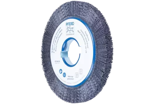 SZCZOTKI KOMPOZYTOWE tarczowe RBUP Ø 200 × 13 × 50,8 mm włókno ceramiczne do otworu Ø 1,10 mm, ziarno 120, stacjonarne 1